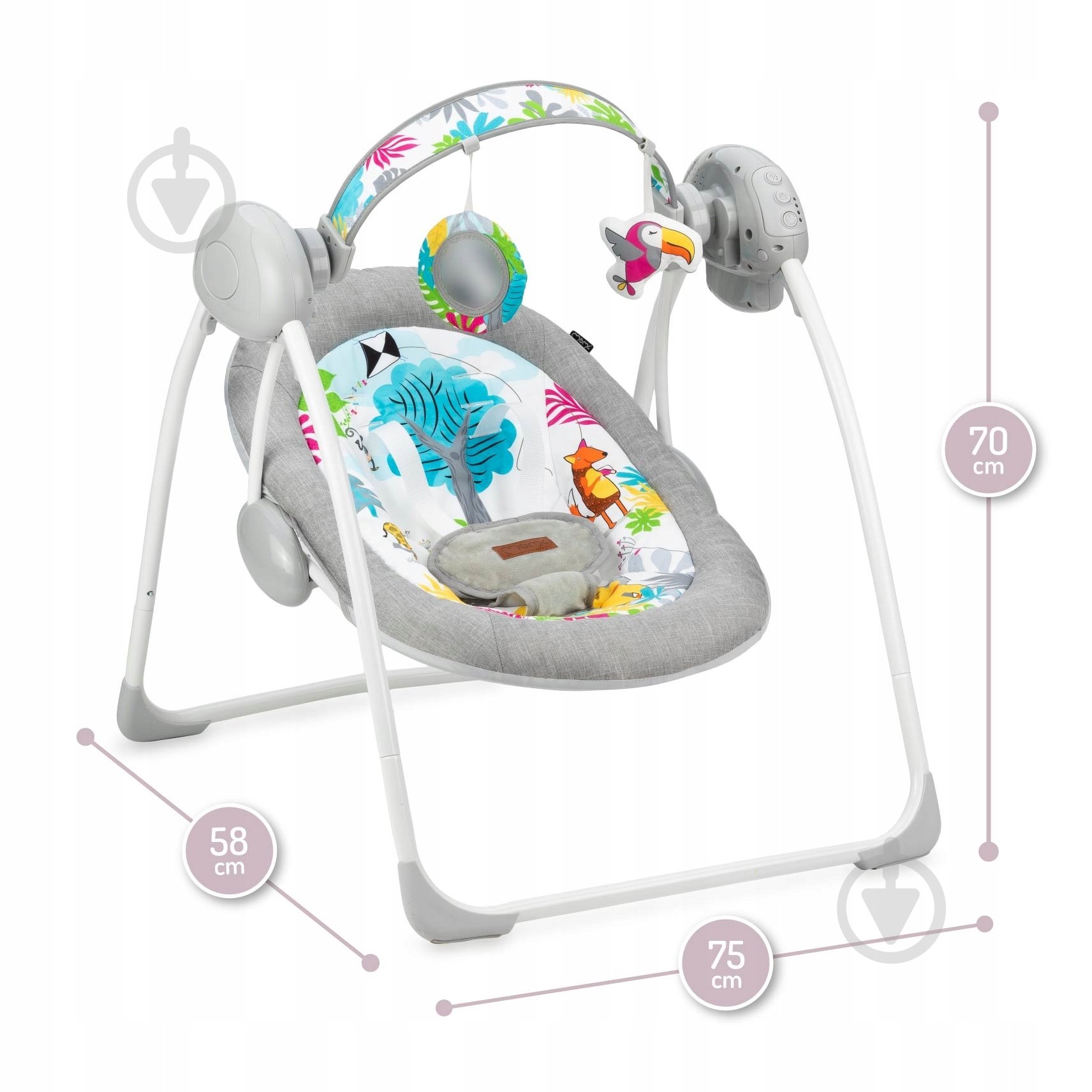 Кресло-качалка MoMi Liss dodo BULE00013 - фото 3