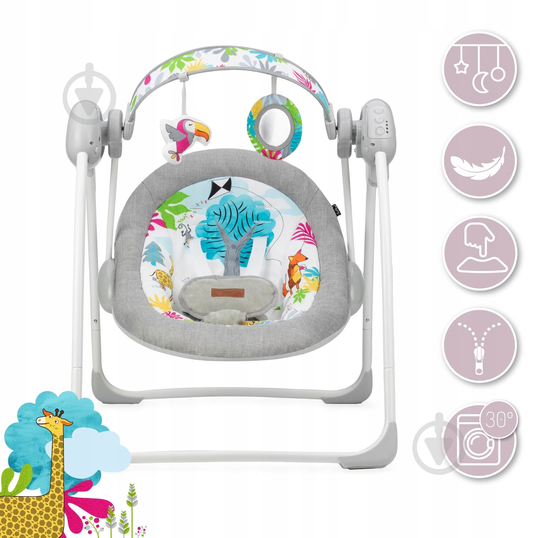 Кресло-качалка MoMi Liss dodo BULE00013 - фото 5