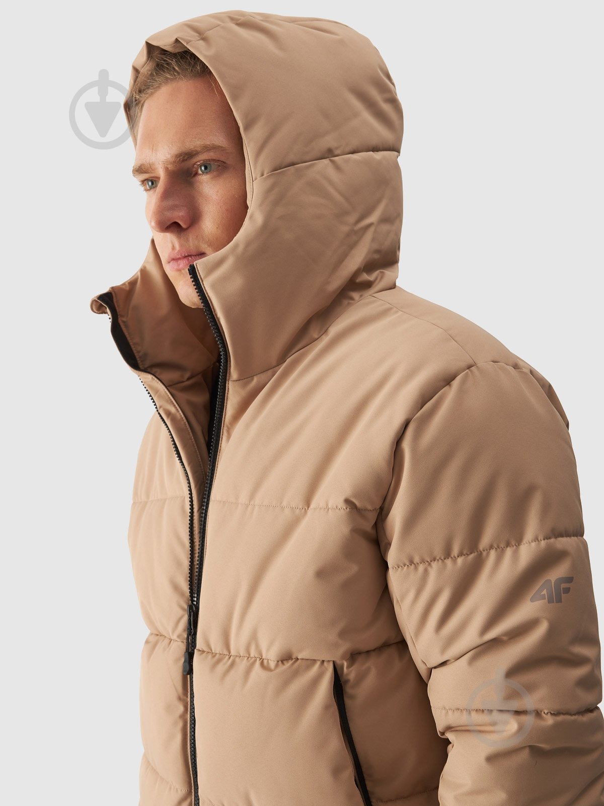 Куртка мужская зимняя 4F TECHNICAL JACKET M580 4FWAW24TTJAM580-82S р.XL бежевая - фото 2