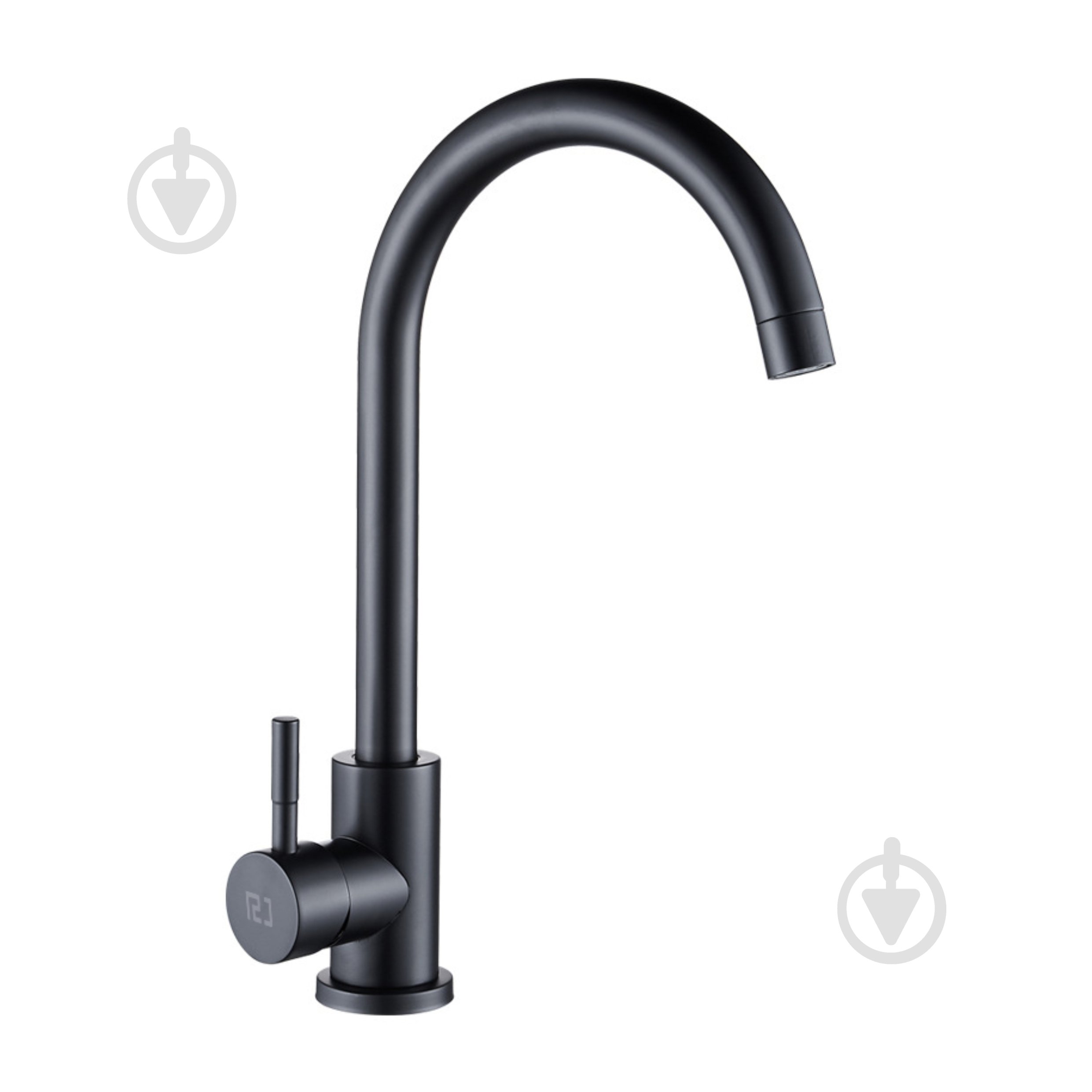 Змішувач для кухні RJ RAINBOW U-вилив, чорний - фото 1