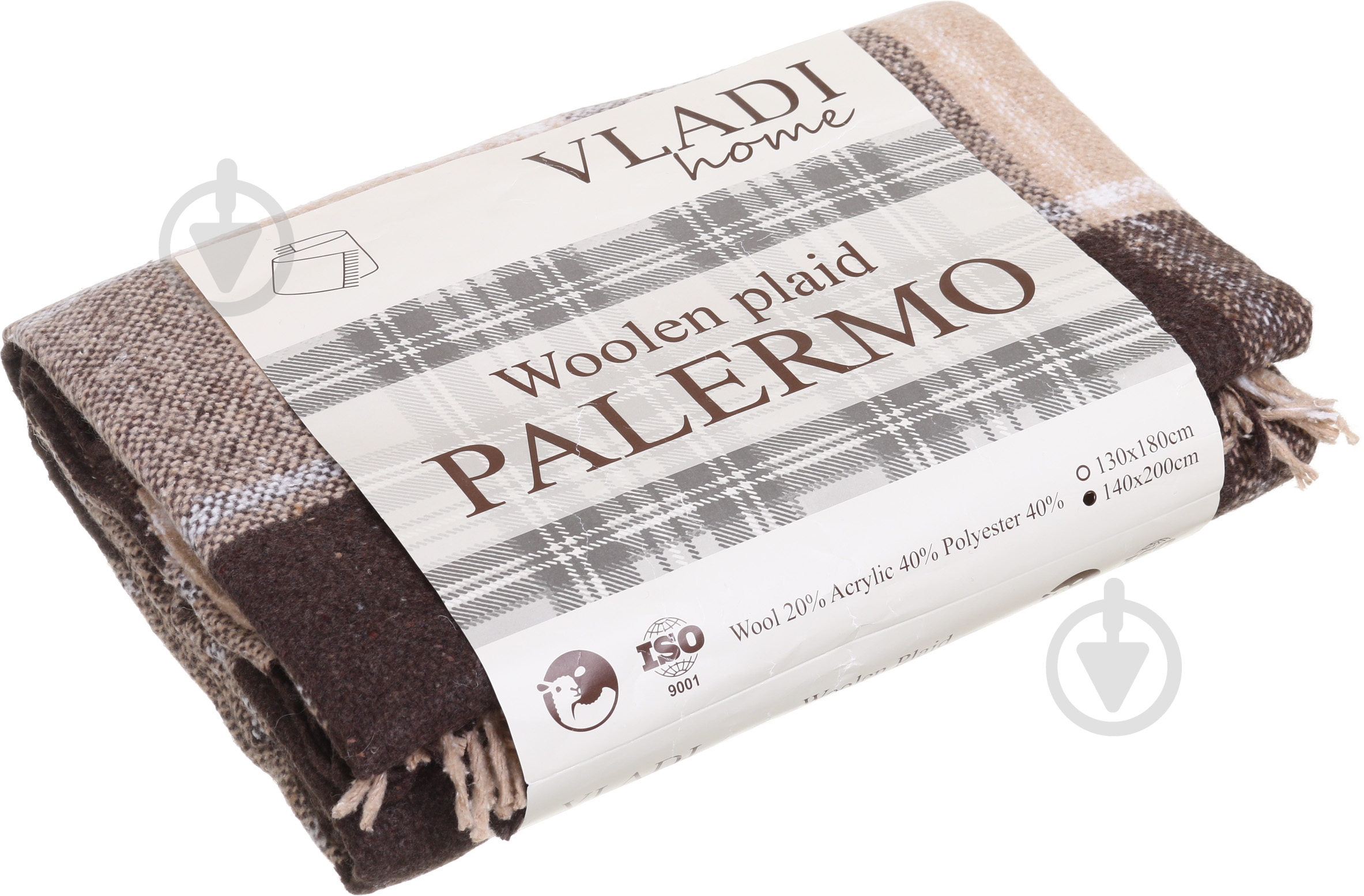 Плед Palermo 140x200 см в ассортименте Vladi - фото 21