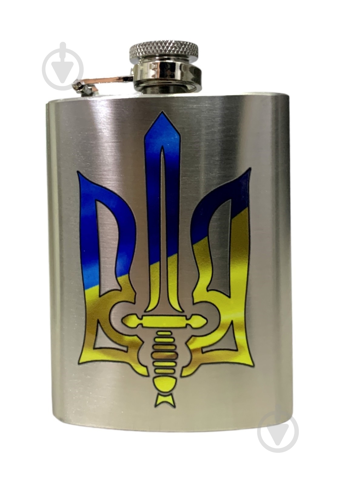 Фляга 4PROFI Тризуб-Меч 7OZ 200 мл - фото 1