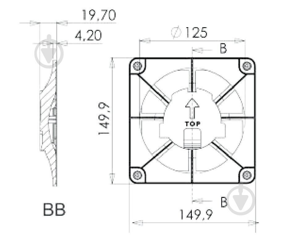 Декоративная панель AirRoxy решетка для панелей drim 150x150 white (02-300) - фото 4