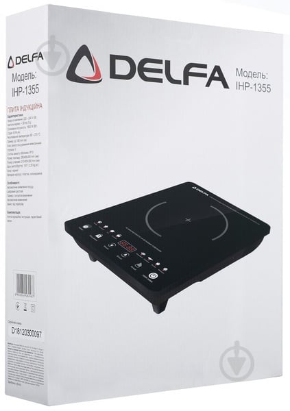 Плита індукційна настільна Delfa IHP-1355 - фото 6 Плита індукційна настільна Delfa IHP-1355 - фото 6