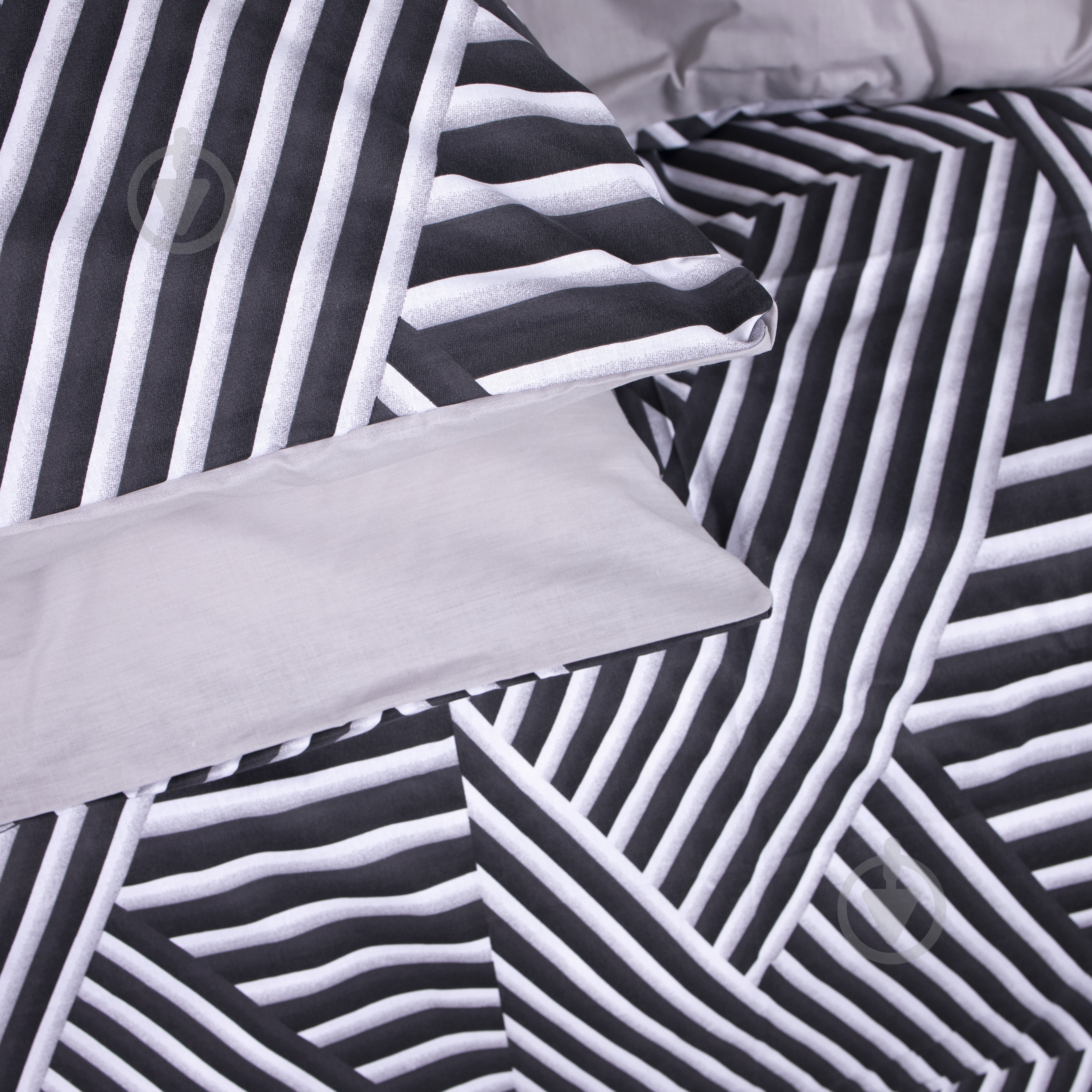 Комплект постельного белья Бязь Ranforce Elite 17-0629 Diamond Black White 175х210 см черный/белый MirSon - фото 5 Комплект постельного белья Бязь Ranforce Elite 17-0629 Diamond Black White 175х210 см черный/белый MirSon - фото 5