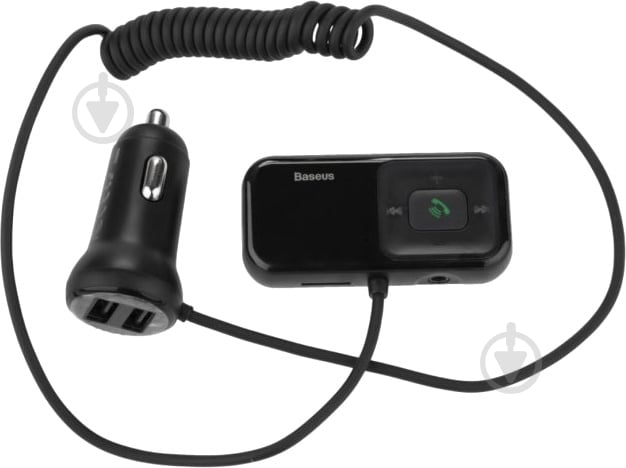 FM-трансмітер BASEUS Baseus T typed S-16 wireless MP3 car charger Black (CCTM-E01) - фото 5