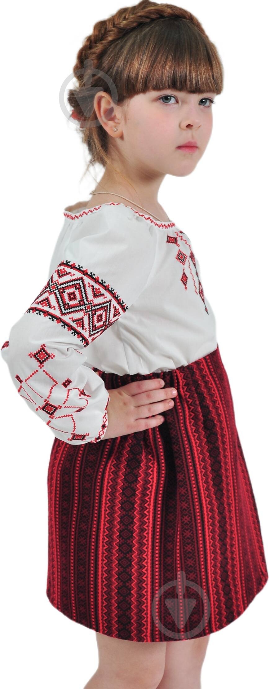 Спідниця-плахта 33431 Гармонiя р.140 червоний - фото 2 Спідниця-плахта 33431 Гармонiя р.140 червоний - фото 2