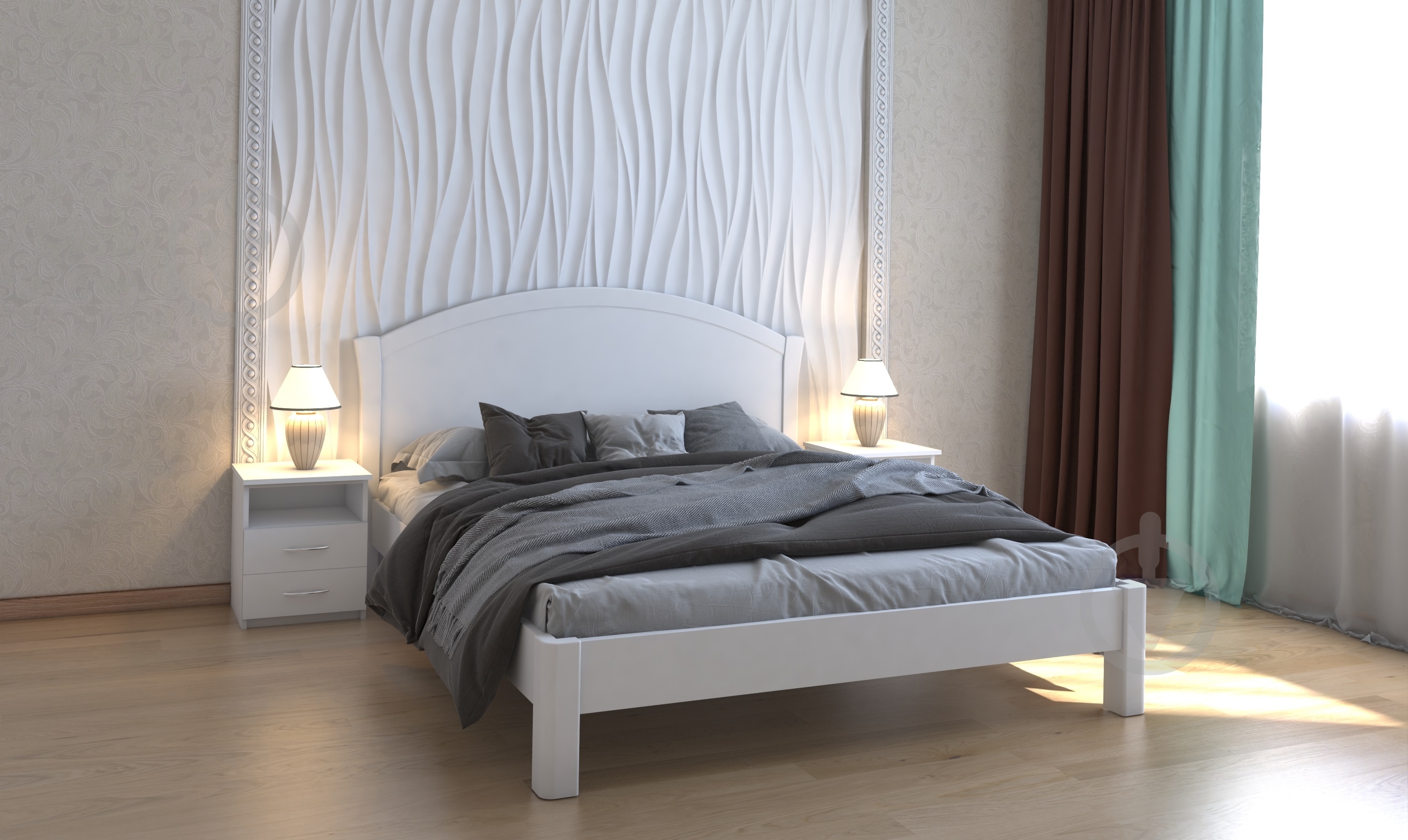 Ліжко DA-KAS Angel Elegant 160x200 см білий - фото 2 Ліжко DA-KAS Angel Elegant 160x200 см білий - фото 2