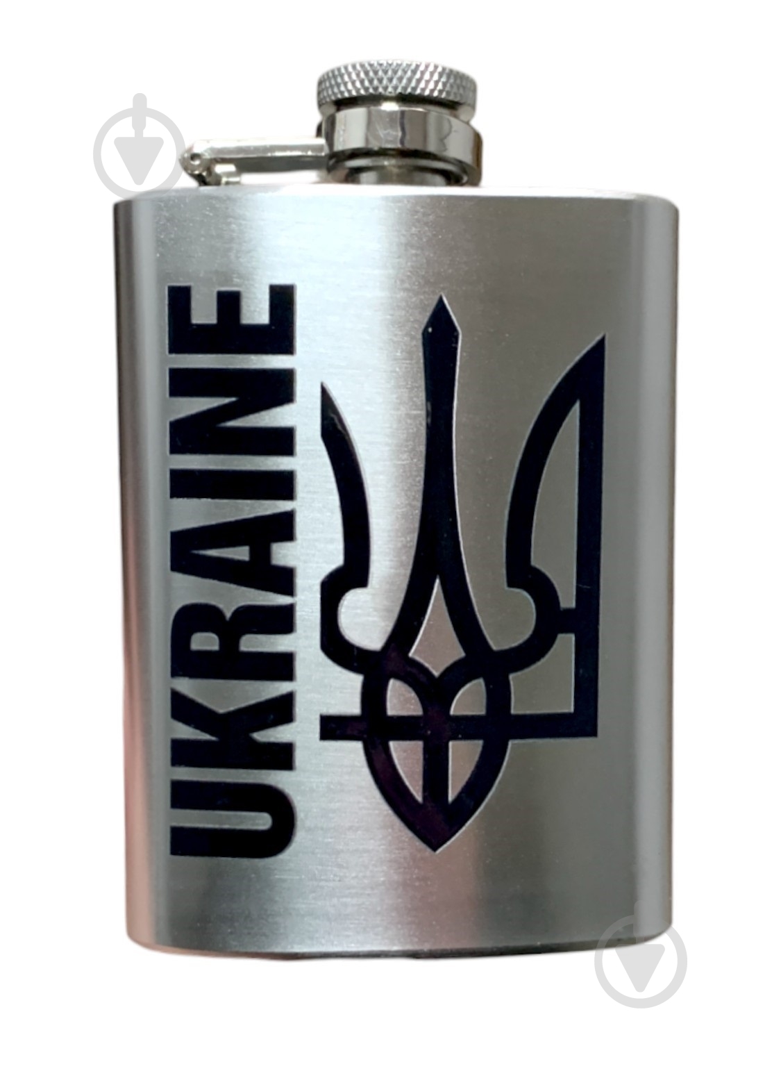 Фляга 4PROFI «Ukraine Тризуб» 7OZ 200 мл - фото 1
