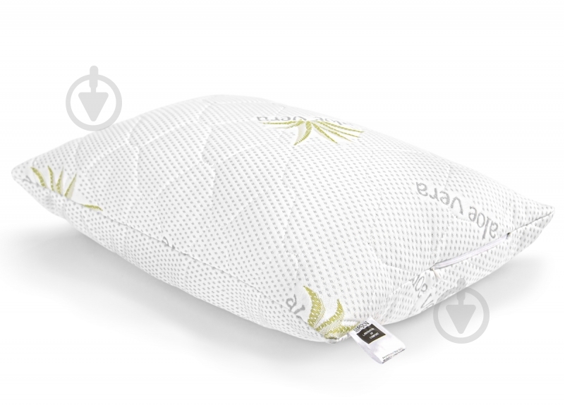 Подушка №795 Alberto Memory foam упругая MirSon 45x45 см белый с рисунком - фото 4