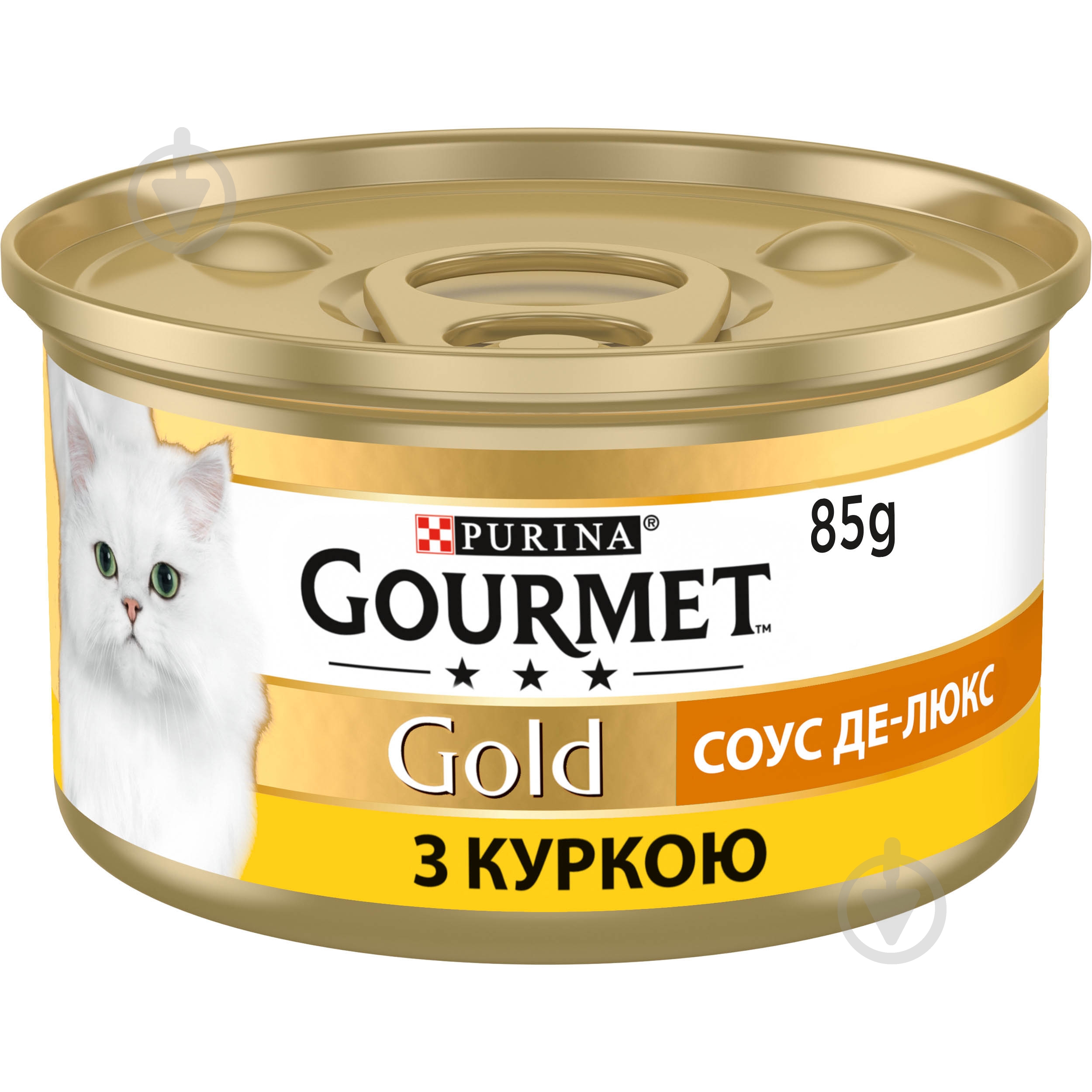 Консерва для котів Gourmet by Purina Gold Соус Де-Люкс з куркою 85 г - фото 2