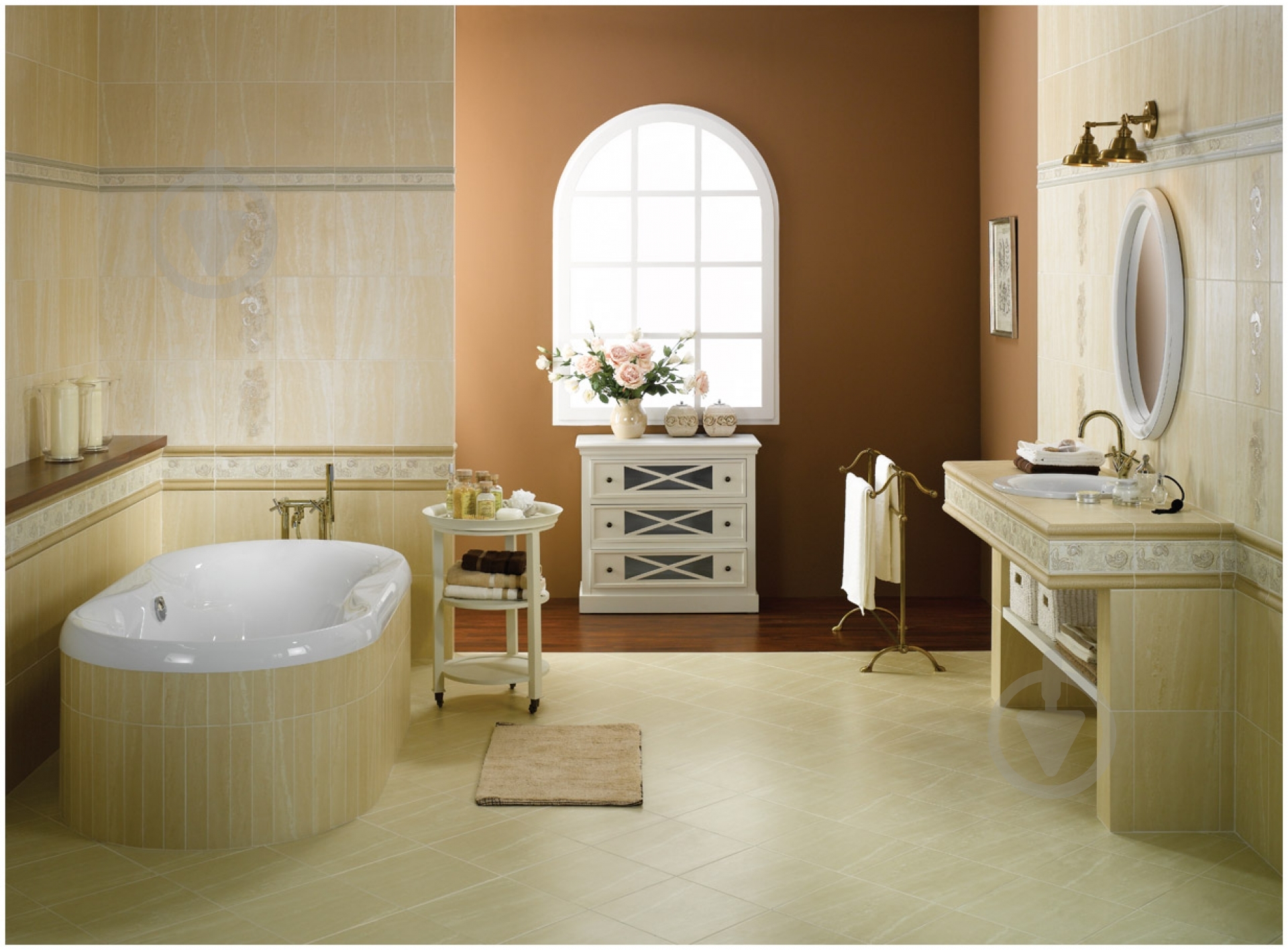 Плитка Opoczno Травертіно браун 25x35 - фото 2 Плитка Opoczno Травертіно браун 25x35 - фото 2