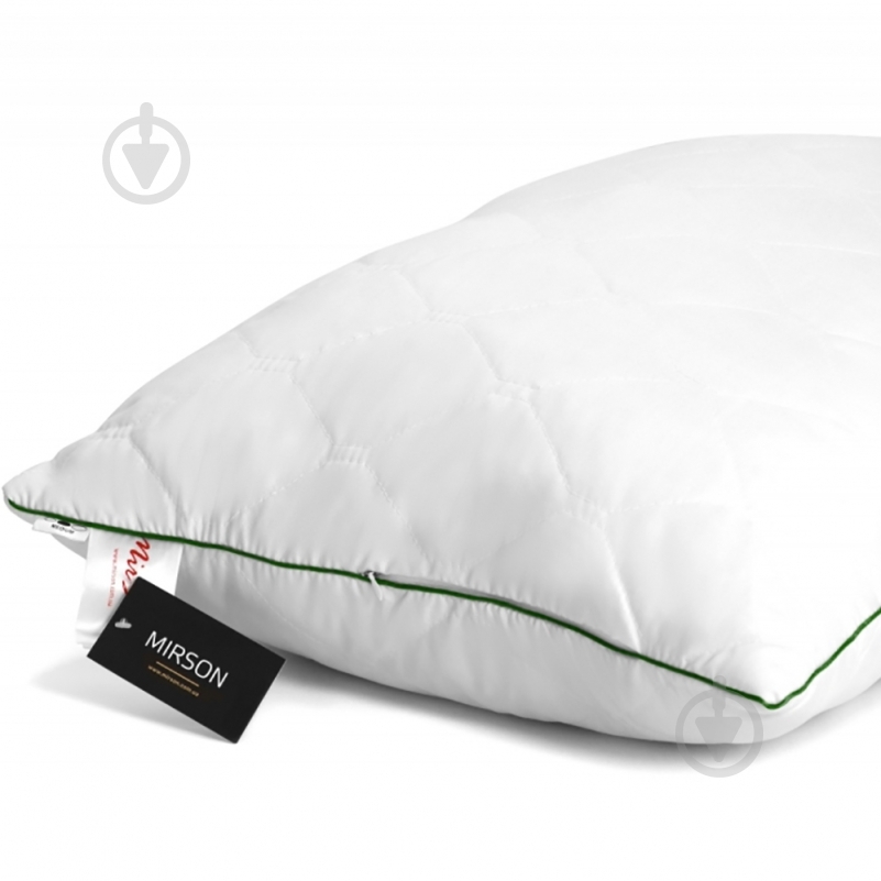 Подушка №1470 Eco Line Memory foam пружна MirSon 45x45 см білий - фото 3