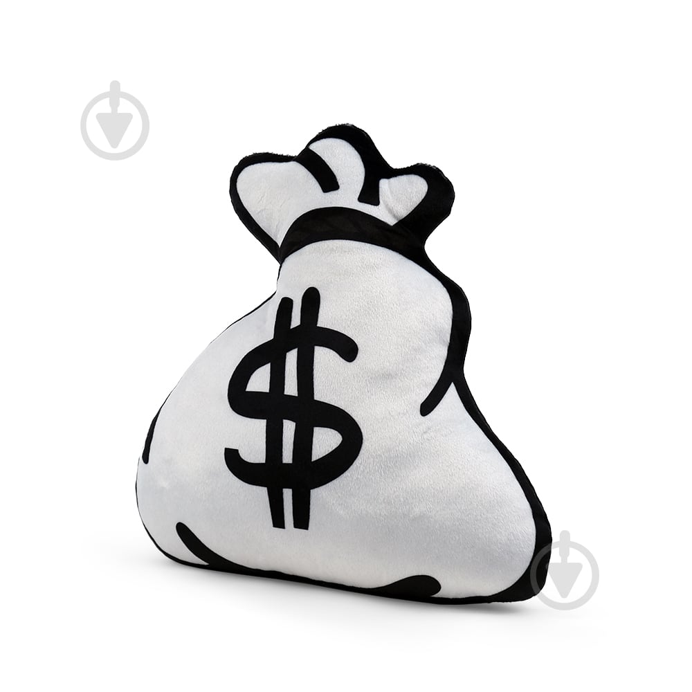 Подушка декоративна Мішок достатку (FWPABDCBAG23WT000) 37 см чорно-білий WP Merchandise - фото 4 Подушка декоративна Мішок достатку (FWPABDCBAG23WT000) 37 см чорно-білий WP Merchandise - фото 4