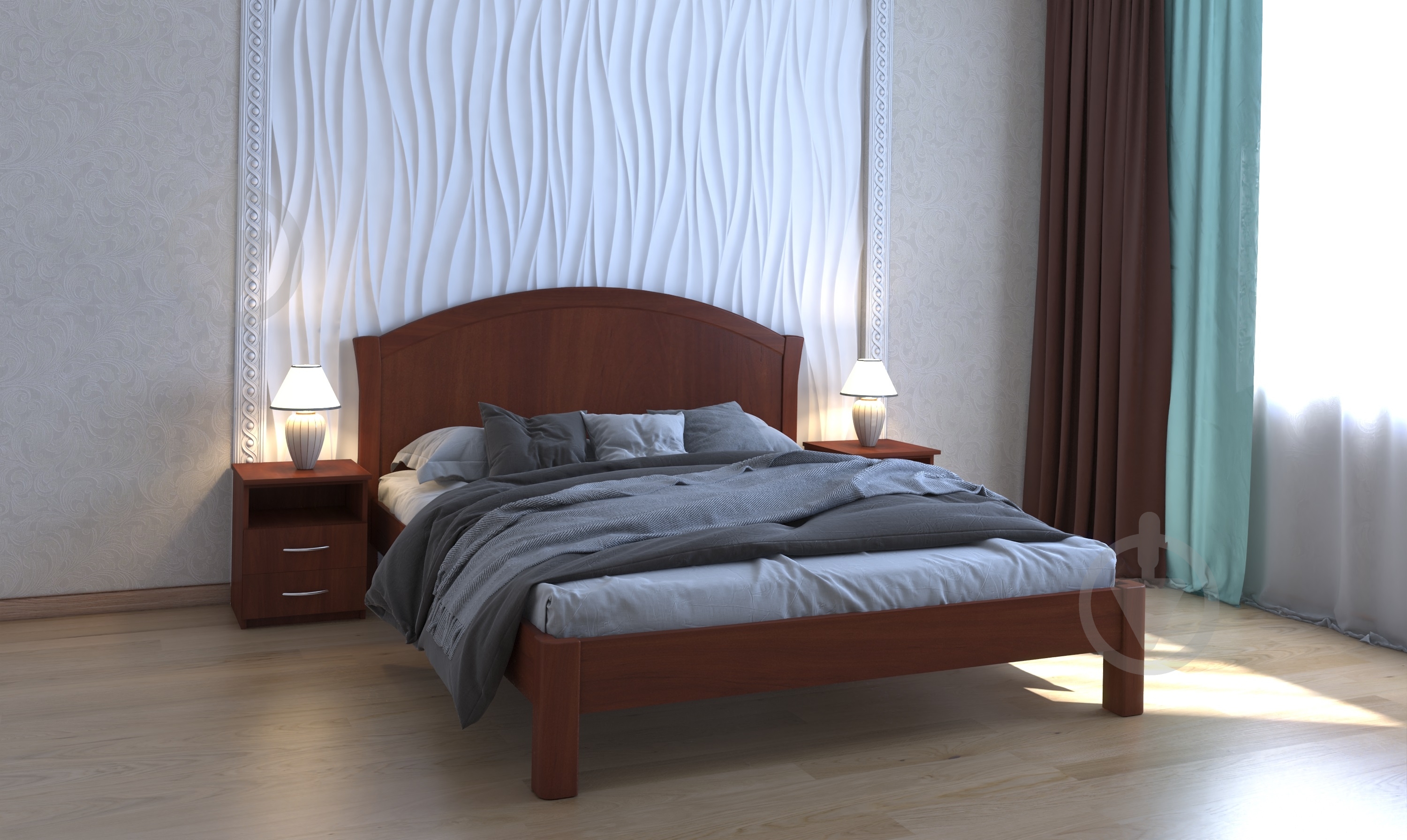 Кровать DA-KAS Angel Elegant 160x200 см яблоня - фото 2 Кровать DA-KAS Angel Elegant 160x200 см яблоня - фото 2