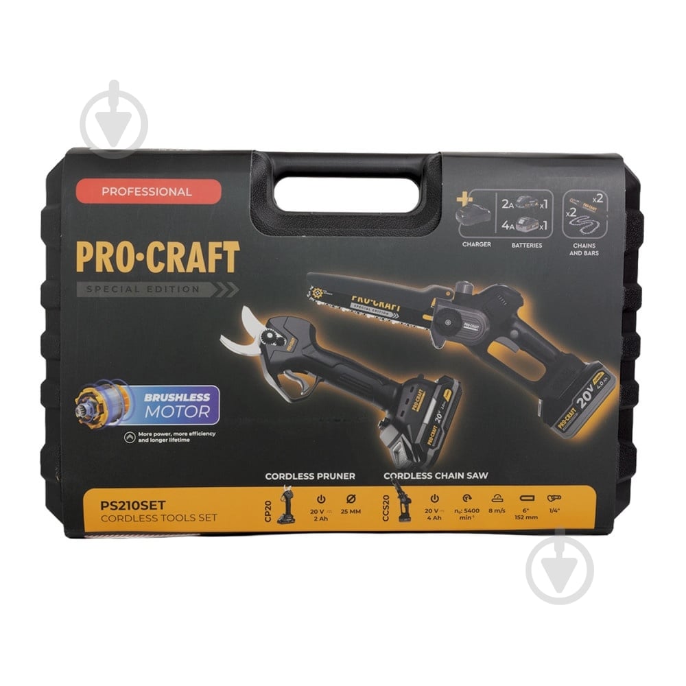 Набор аккумуляторного инструмента ProCraft Special PS-210SET (2акб + ЗУ) - фото 16