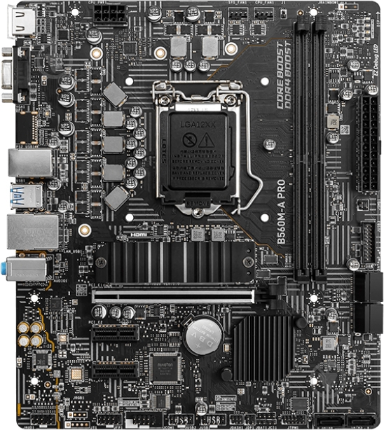 Материнская плата MSI B560M-A PRO (Socket 1200, Intel B560, mirco ATX) - фото 1