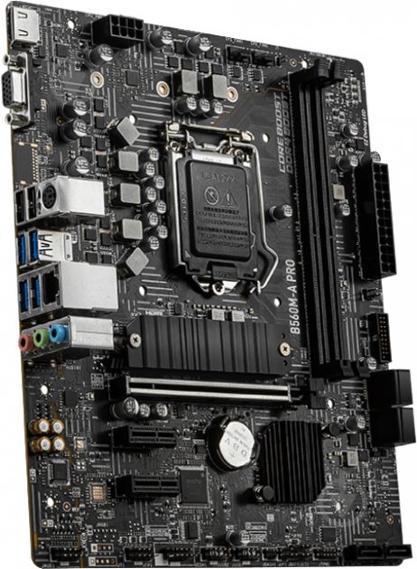 Материнская плата MSI B560M-A PRO (Socket 1200, Intel B560, mirco ATX) - фото 3