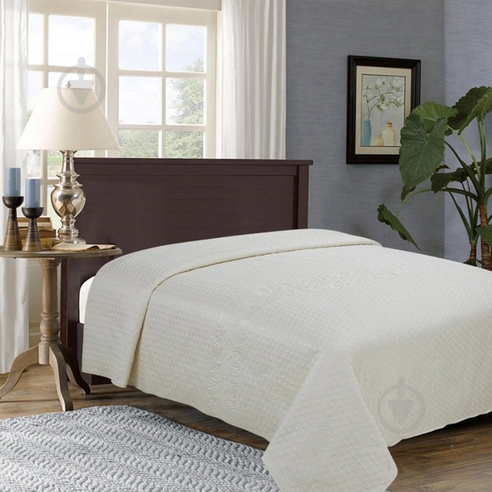 Покрывало Минели 240x260 см Homeline кремовый - фото 1 Покрывало Минели 240x260 см Homeline кремовый - фото 1