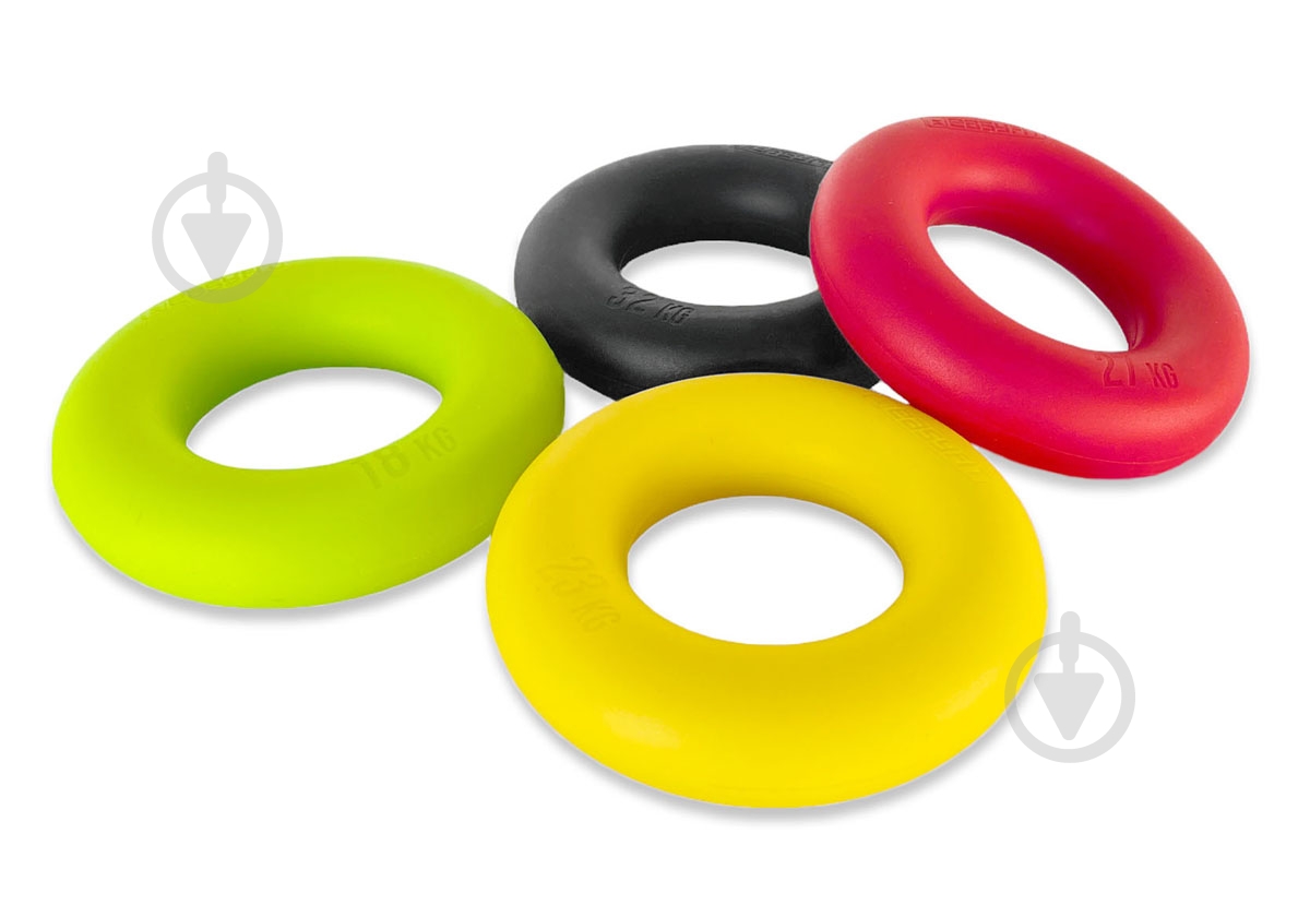 Еспандер EasyFit кистьовий кільце Ring 27 кг червоний EF-1904-60 - фото 4