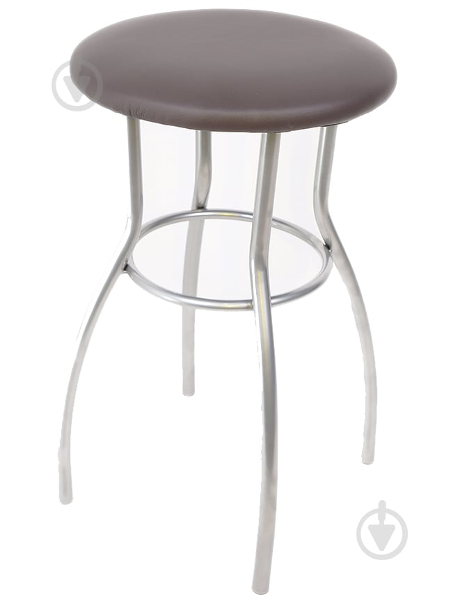 Табурет Импульс Гамма коричневый / хром - фото 1