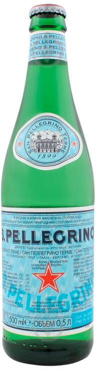 Вода San Pellegrino 8002270000317 минеральная столовая 0,5 л - фото 1