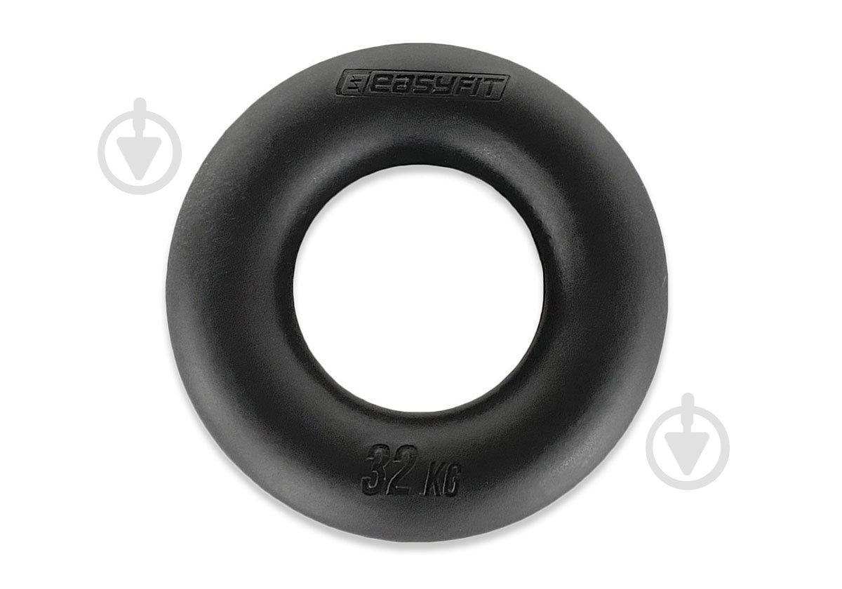 Эспандер EasyFit кистевое кольцо Ring 32 кг черный EF-1904-70 - фото 2 Эспандер EasyFit кистевое кольцо Ring 32 кг черный EF-1904-70 - фото 2
