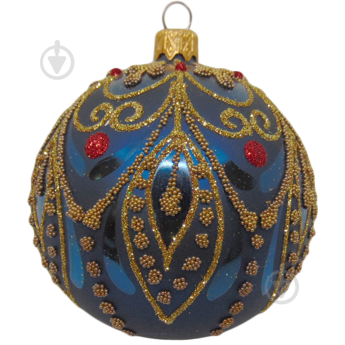 Шар новогодний d80 восточная 9212/27287 - фото 1 Шар новогодний d80 восточная 9212/27287 - фото 1