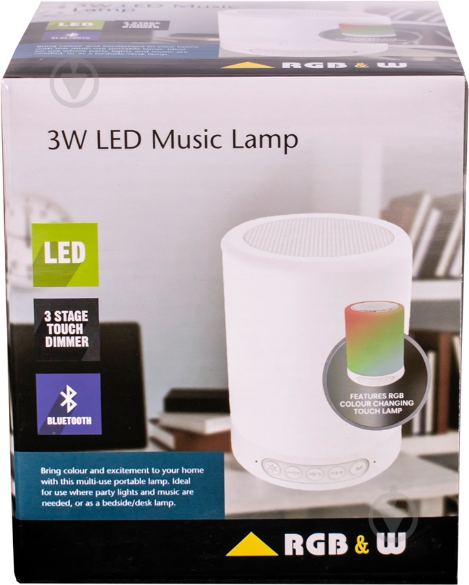 Настільна лампа офісна Hopfen LED SH-001 RGB з Bluetooth-колонкою 3 Вт білий - фото 9