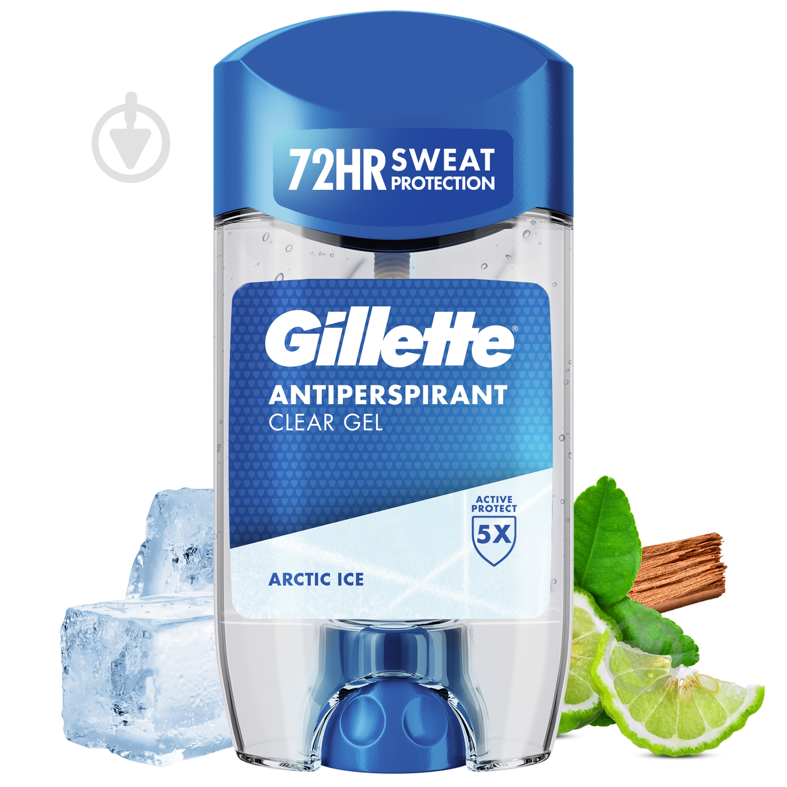 Антиперспірант GILLETTE clear gel Arctic Ice 70 мл - фото 1