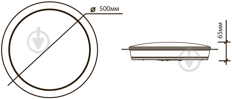 Светильник светодиодный Hopfen Essen Runde 60 Вт белый 4500 К - фото 9