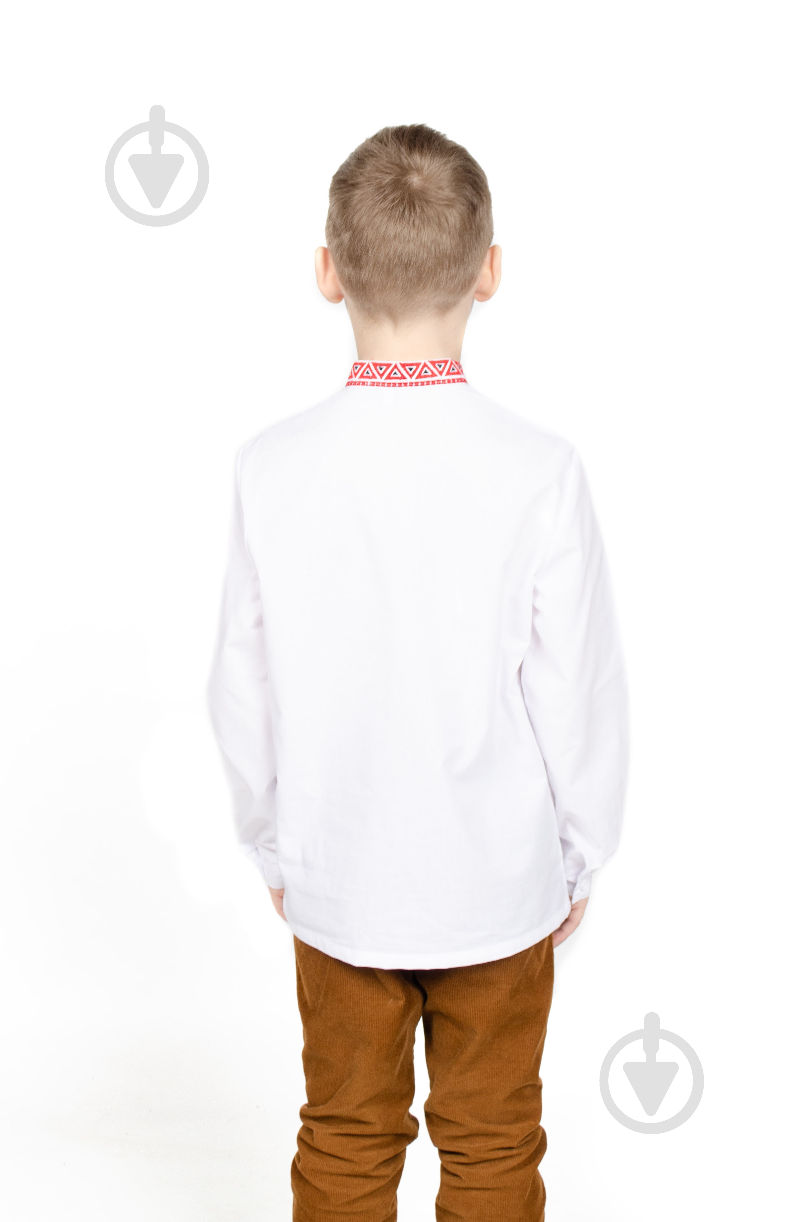 Вышиванка для мальчиков Эдельвика р.140 белый 367-21/09 - фото 3