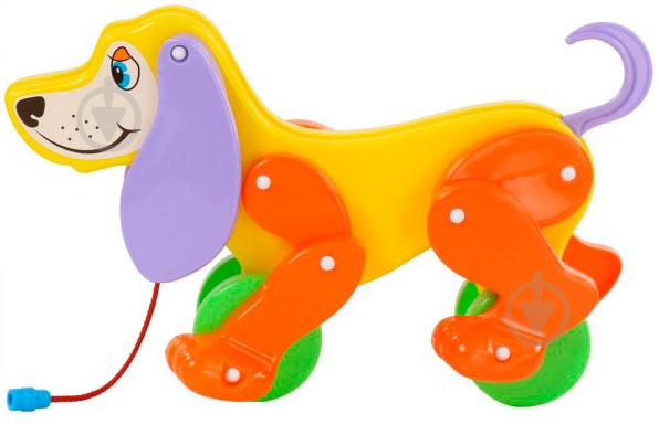 Игрушка Полесье Собака-каталка Боби 5434 - фото 4 Игрушка Полесье Собака-каталка Боби 5434 - фото 4