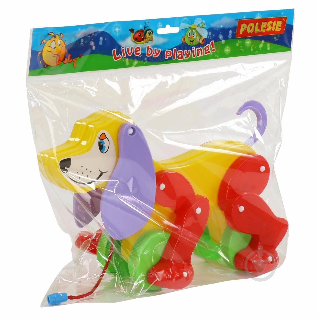 Игрушка Полесье Собака-каталка Боби 5434 - фото 5 Игрушка Полесье Собака-каталка Боби 5434 - фото 5