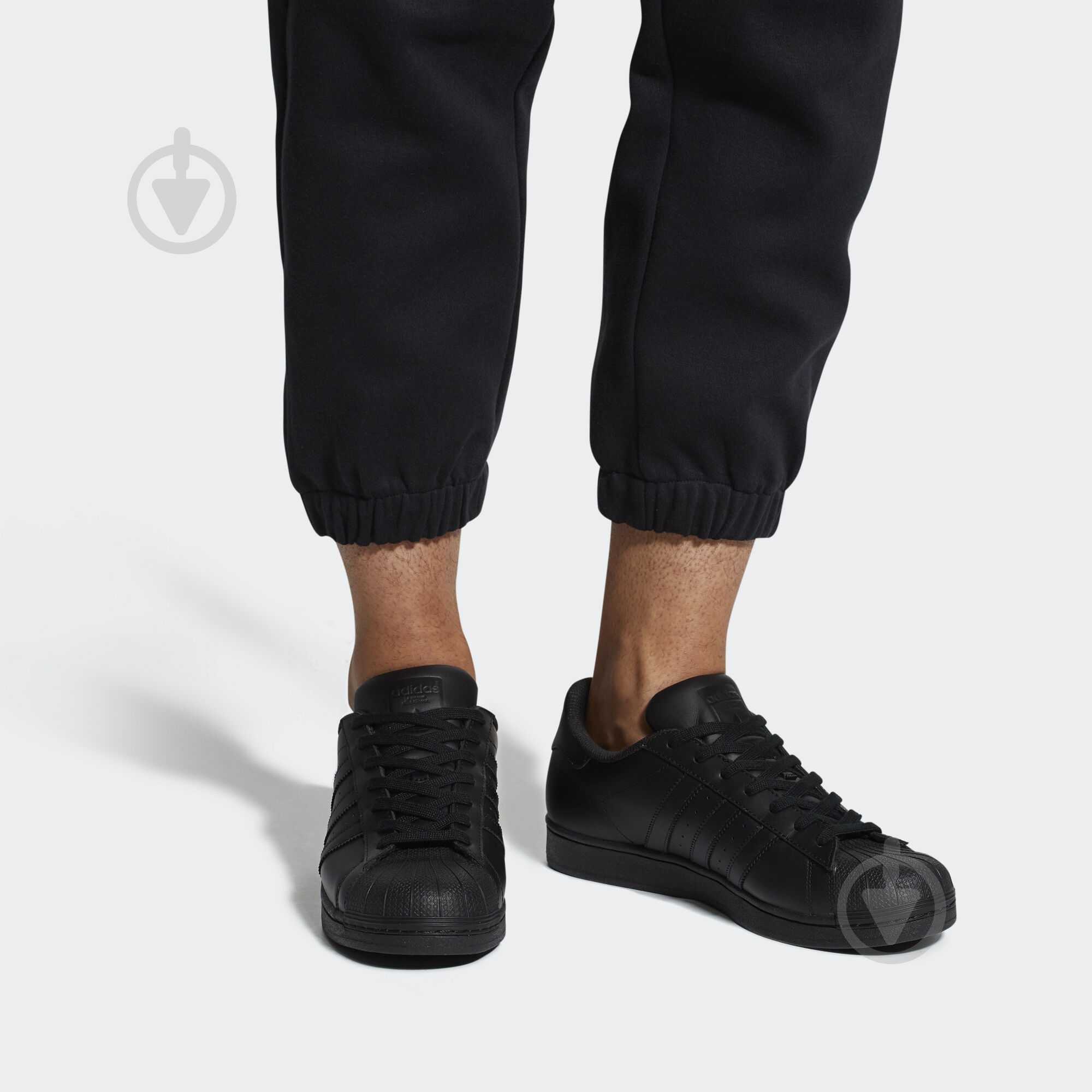Кроссовки мужские зимние Adidas SUPERSTAR AF5666 р.40 черные - фото 10