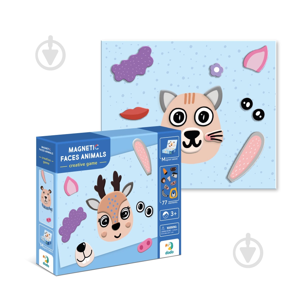 Игра магнитная DoDo Мордочки 200209 - фото 2