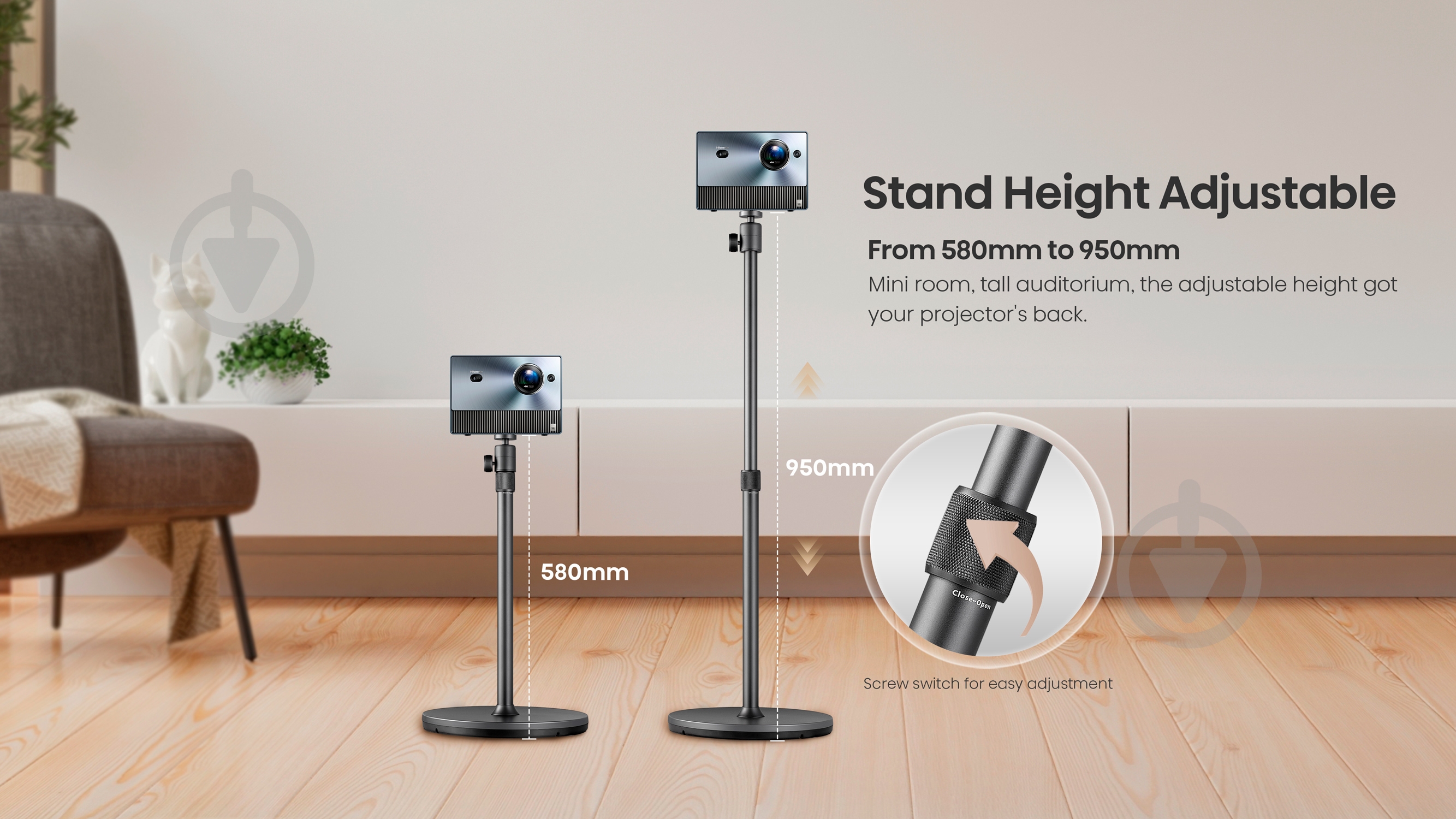 Штатив до проєктора Hisense HISENSE C1 grey (BEAMER SG8H HSN) - фото 10