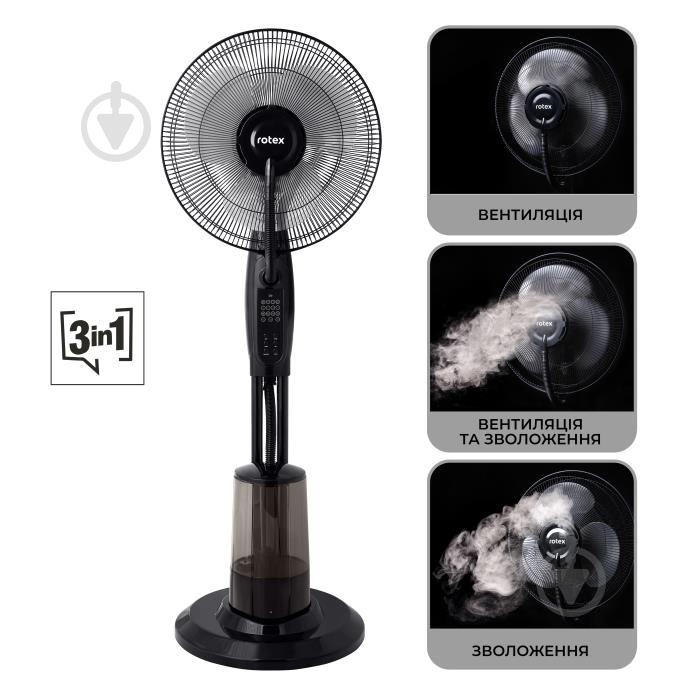 Вентилятор-увлажнитель Rotex RAF110-B AquaBreeze - фото 2 Вентилятор-увлажнитель Rotex RAF110-B AquaBreeze - фото 2