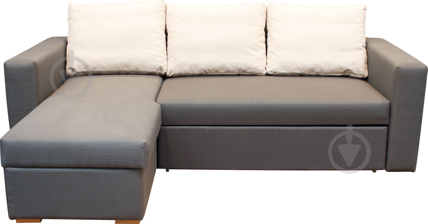 Диван угловой Embawood Марсель левый серый графит 2380x1670x820 мм - фото 1