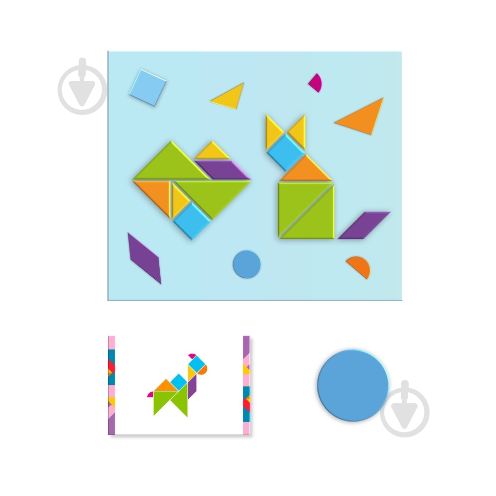 Пазлы магнитные DoDo Геометрические фигуры 200212 - фото 4