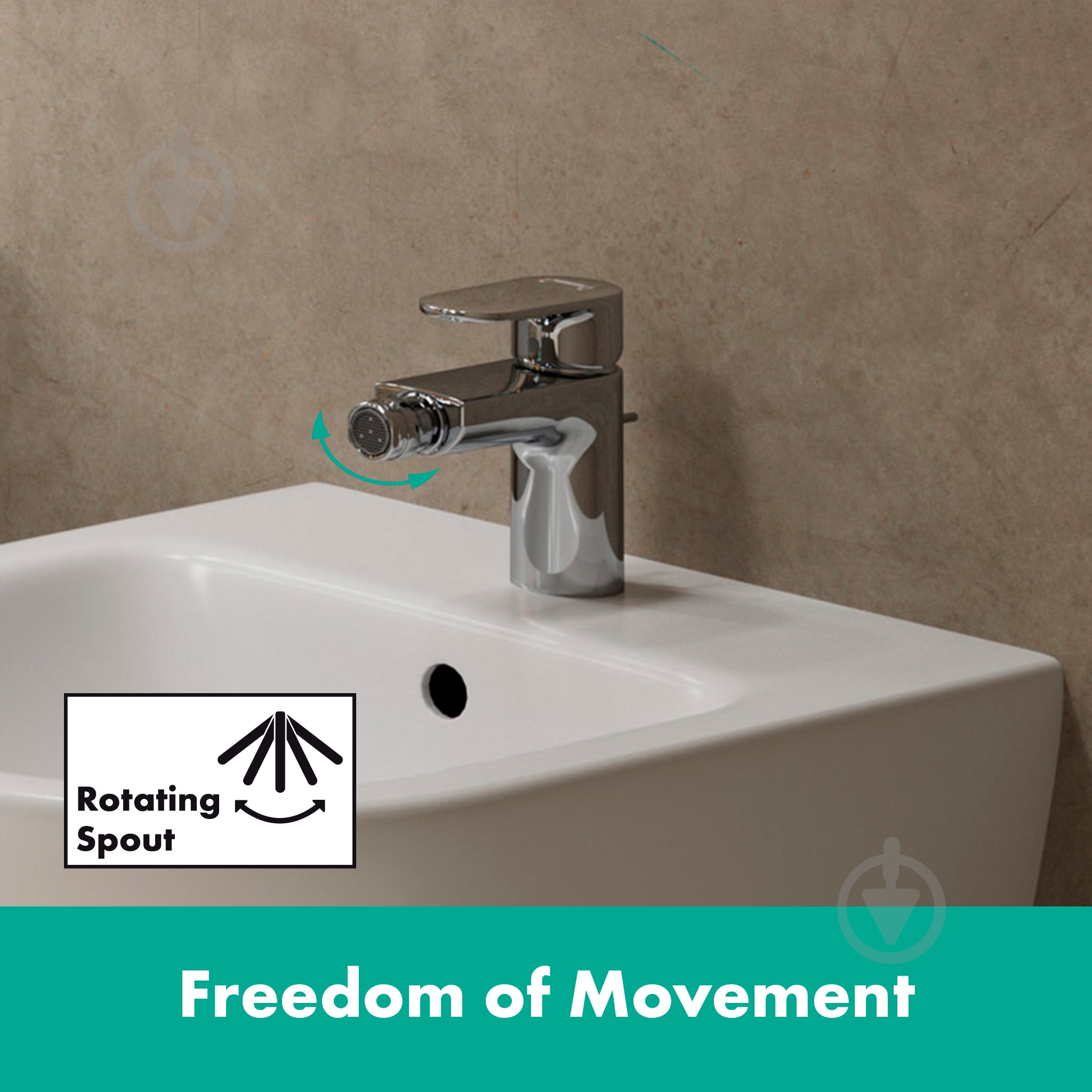 Смеситель для биде Hansgrohe Vernis Blend 71210000 - фото 5 Смеситель для биде Hansgrohe Vernis Blend 71210000 - фото 5