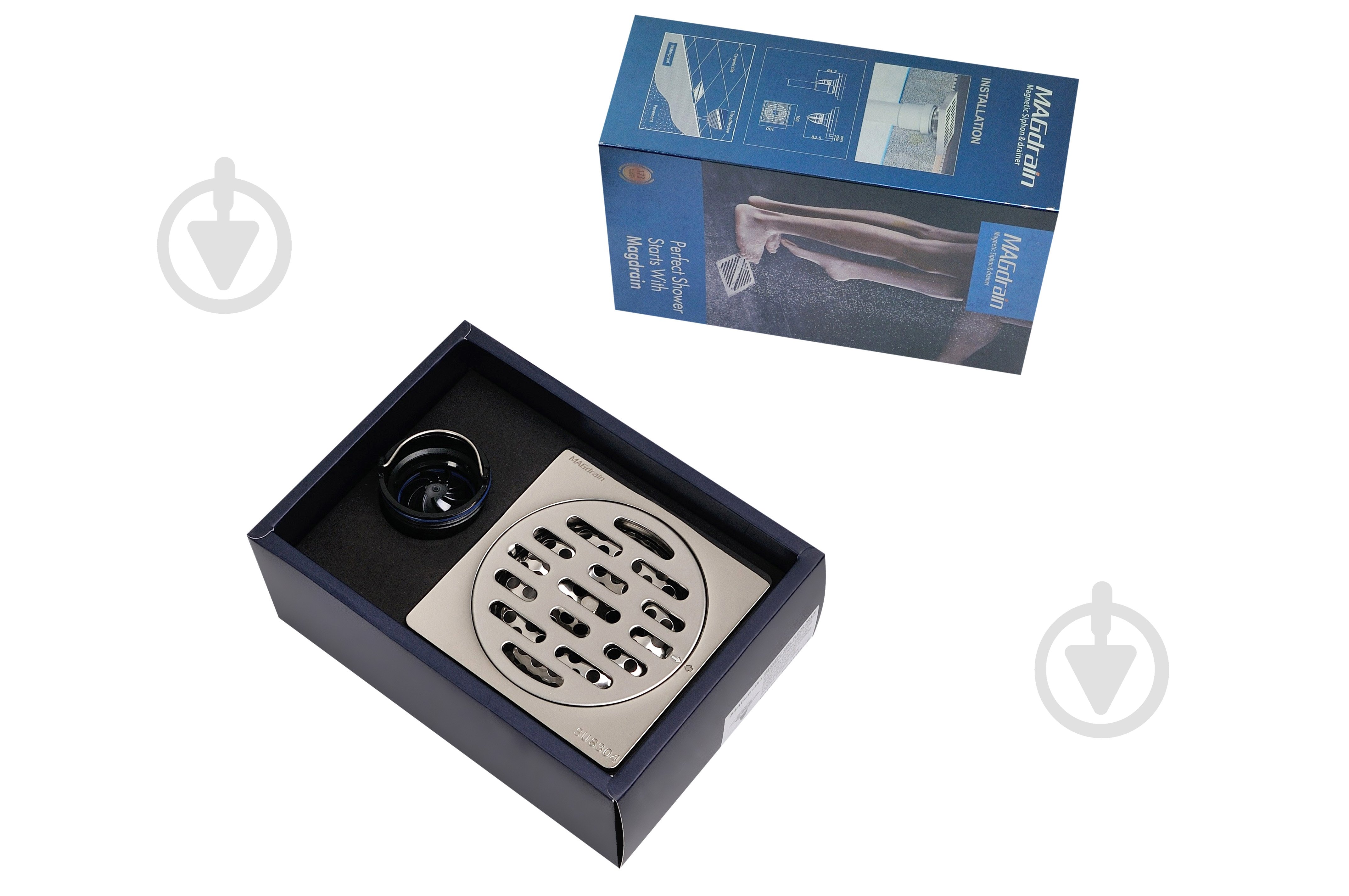 Душевой трап MAGdrain M2 100х100 мм - фото 5 Душевой трап MAGdrain M2 100х100 мм - фото 5