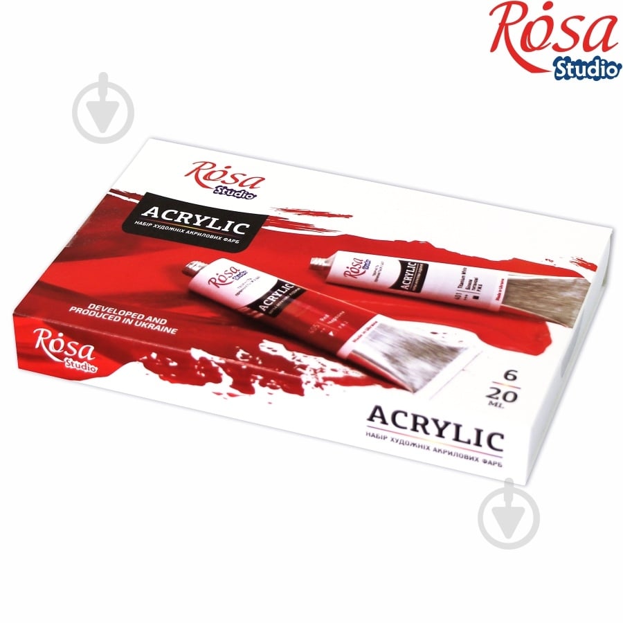 Набор акриловых красок 6 шт. 20 мл Rosa Talent - фото 1