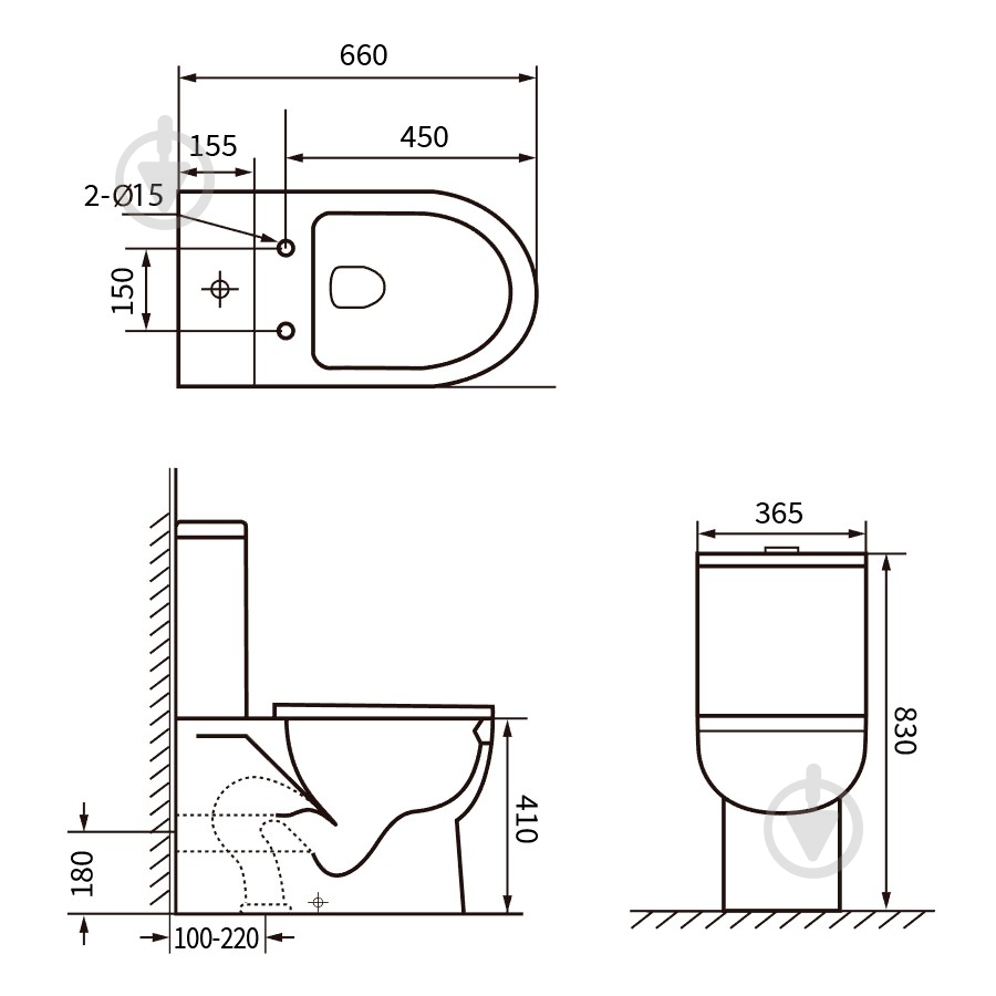 Унитаз-компакт RJ Flora RJ8721 - фото 2