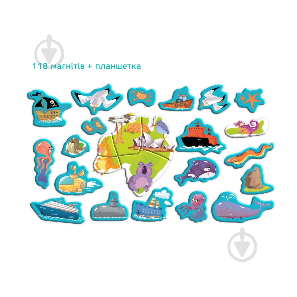 Пазлы магнитные DoDo Карта 200201 - фото 4