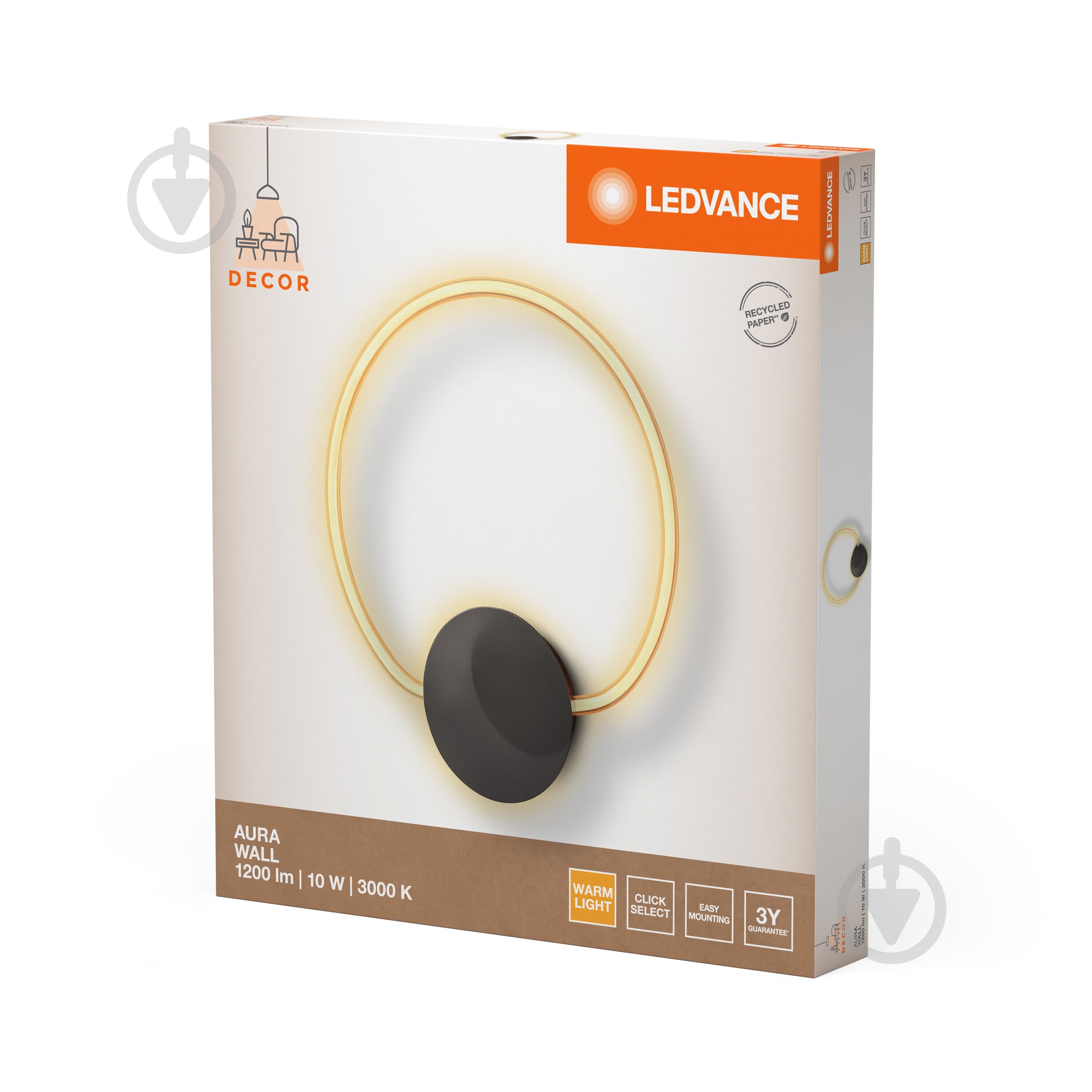 Бра Ledvance Decor Aura Wall CLICK DIM 300К 10 Вт графит - фото 11