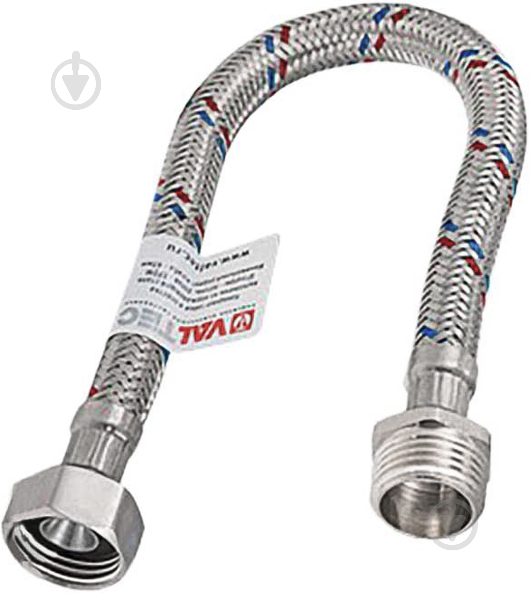 Шланг Valtec для воды 1/2 "150 см г / ш VALTEC Сталь (точеный стальной ниппель) - фото 1 Шланг Valtec для воды 1/2 "150 см г / ш VALTEC Сталь (точеный стальной ниппель) - фото 1