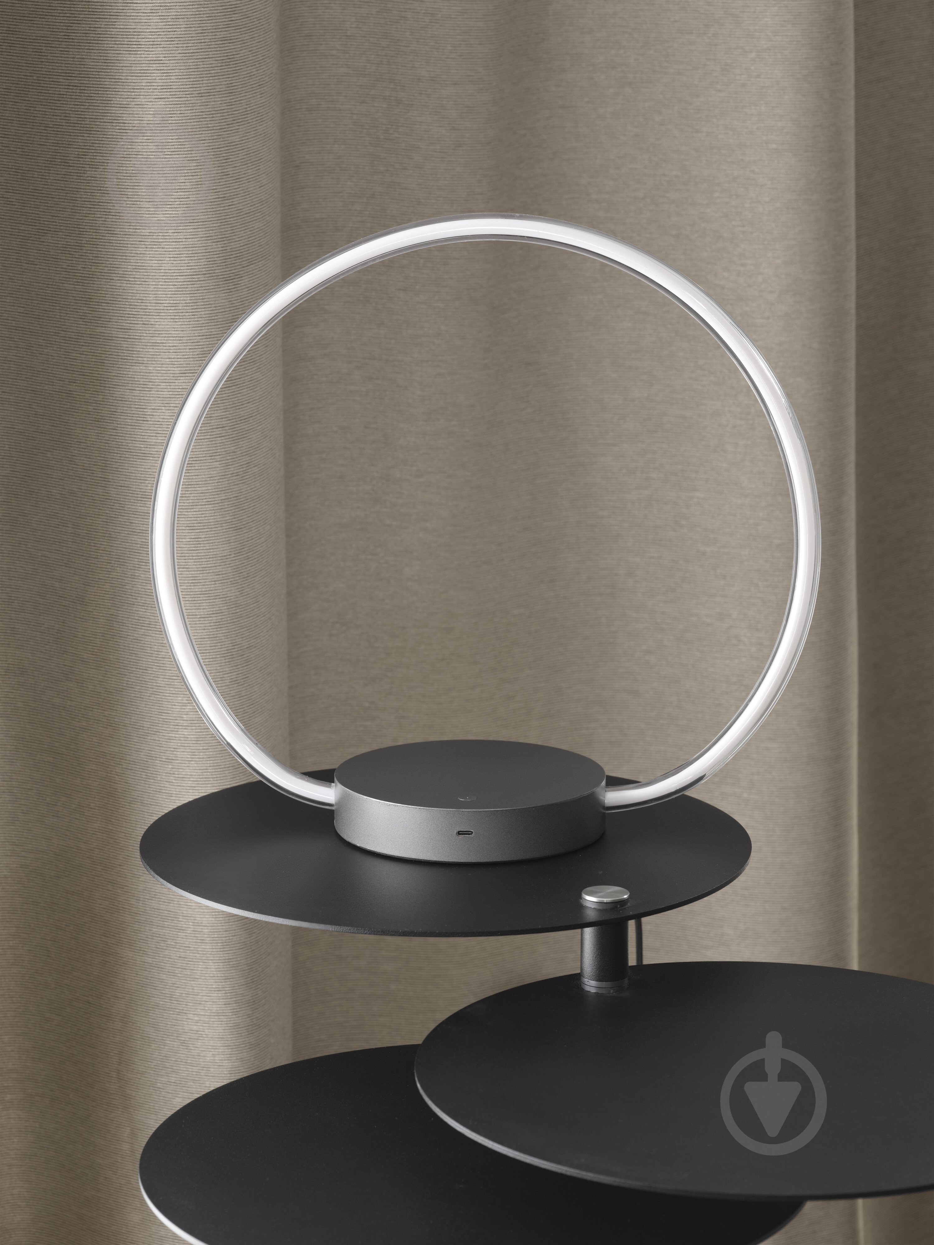 Настольная лампа декоративная Ledvance Decor Aura Table Touch DIM USB 3000K 10 Вт графит - фото 15