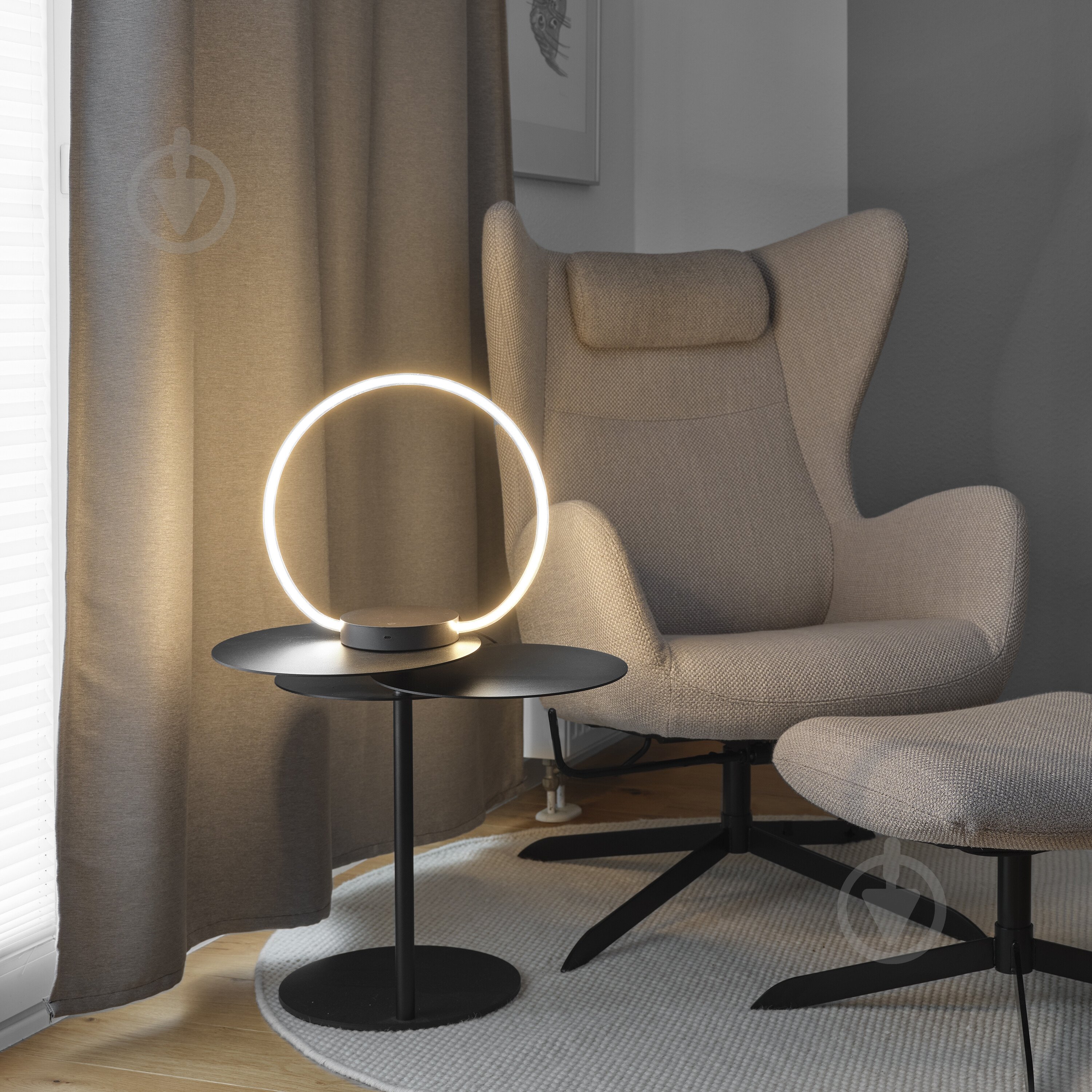 Настольная лампа декоративная Ledvance Decor Aura Table Touch DIM USB 3000K 10 Вт графит - фото 12