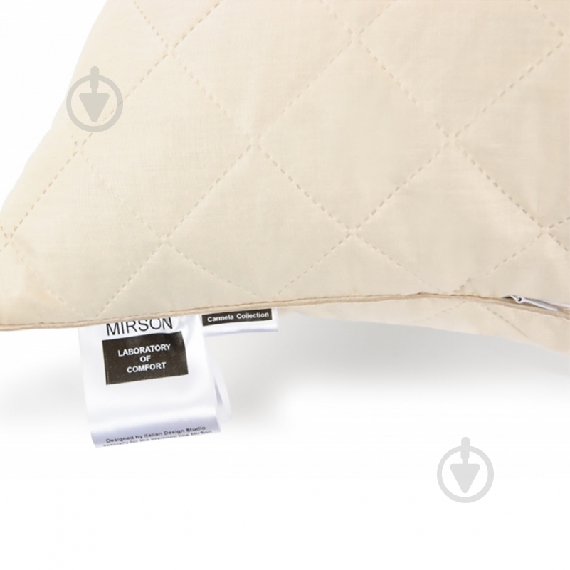 Подушка №1481 Carmela Memory foam середня MirSon 45x45 см кремовий - фото 3